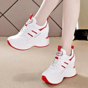 Mofofashion Women Fashion Platform Lace-Up Sneakers