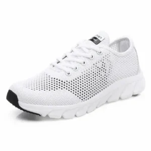 Mofofashion Women Fashion Sports Lace Up Hollow Design Mesh Breathable Sneakers