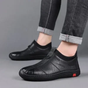 Mofofashion Men Casual Non-Slip Flat Pu Shoes