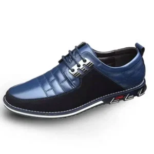 Mofofashion Men Casual Check Pu Shoes