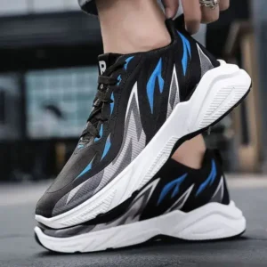 Mofofashion Men Fashion Color Matching Breathable Running Sneakers