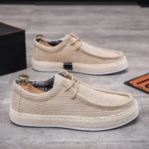 Mofofashion Men'S Fashion Breathable Stripe Canvas Shoes