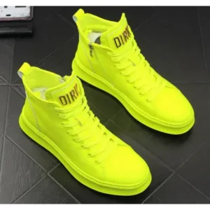 Mofofashion Men'S Fashion Bright Color High-Top Sneakers