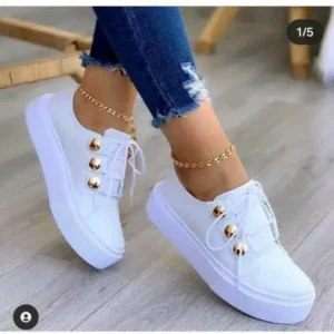 Mofofashion Women Plus Size Casual Platform Sneakers