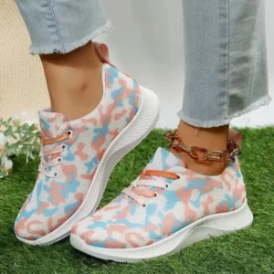 Mofofashion Summer Women Fashion Breathable Casual Colorful Printed Sneakers