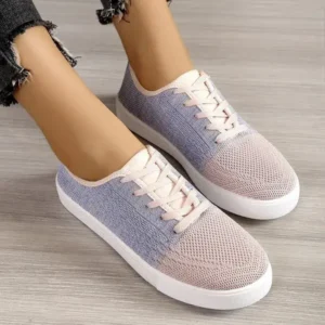 Mofofashion Summer Women Fashion Casual Fly-Woven Mesh Breathable Sneakers