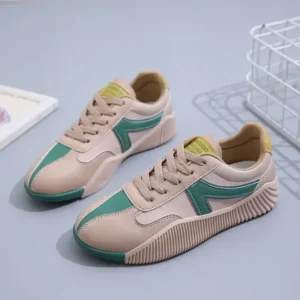 Mofofashion Women Fashion Color Block Breathable Sneakers