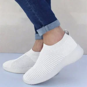 Mofofashion Women Fashion Fly Woven Breathable Sneakers