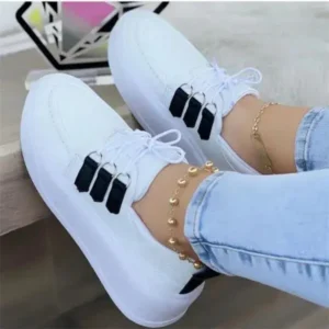 Mofofashion Women Fashion Lace-Up Sneakers