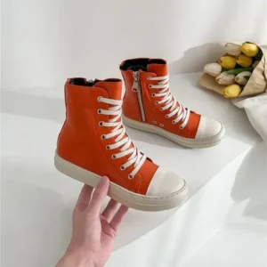 Mofofashion Orange Up Platform High Top Casual Shoes